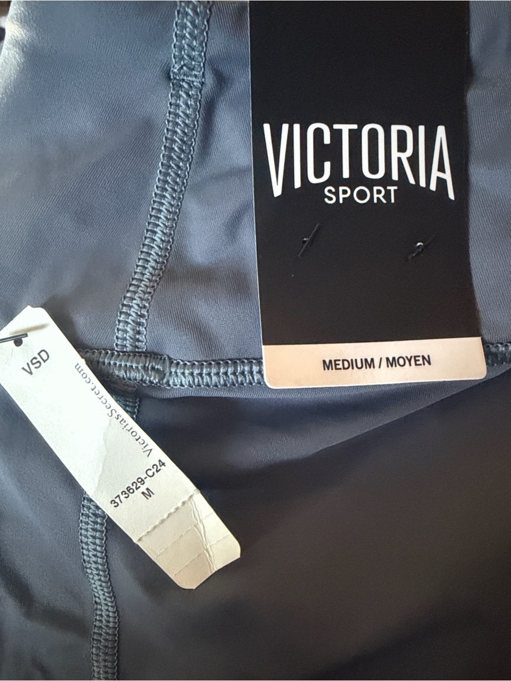 Women's Medium Athletic Leggings - Slate Gray Victoria Secret